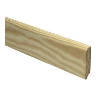 Franse plint 60x13 mm massief Grenen