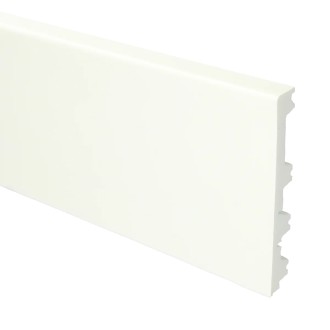 Flexibele plint Recht 15x120mm wit