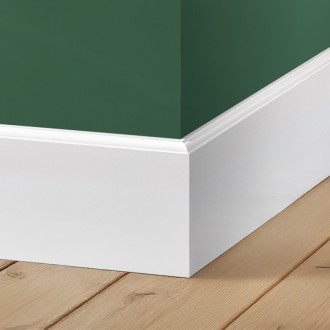 Lage kraalplinten kopen | Vochtwerend MDF RAL 9010 | GekOpHout