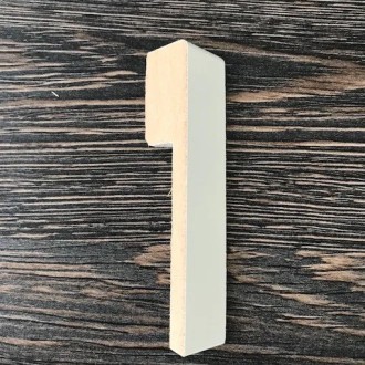 Eindstuk MDF Overzetplint 18x90 RAL9010 Links